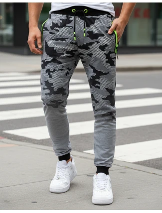 Pánske svetlosivé nohavice moro FashionStreet UX3625