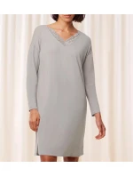 Dámska nočná košeľa Timeless Sensuality NDK LSL - GRAY - sivá 7816 - TRIUMPH