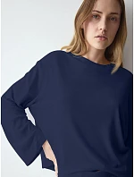 Horná časť pyžama Cozy Comfort Top X 01 modrá Blue – TRIUMPH Horná časť pyžama Cozy Comfort Top X 01 modrá Blue – TRIUMPH