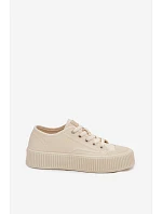 Dámske tenisky na platforme Big Star TT274271 Beige Dámske tenisky na platforme Big Star TT274271 Beige