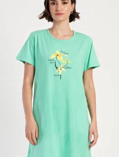 Dámske domáce šaty s krátkymi rukávmi Paula