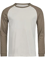 Tee Jays TJ 1170 Baseballové tričko s dlhým rukávom „Unlabeled“ 18.1170 cement/clay