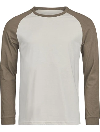 Tee Jays TJ 1170 Baseballové tričko s dlhým rukávom „Unlabeled“ 18.1170 cement/clay