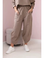 Bavlnená mikina nohavice set fango