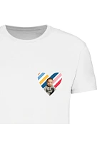 Personalizované pánske tričko s vystrihnutou fotografiou na pozadí Personalizované pánske tričko s vystrihnutou fotografiou na pozadí
