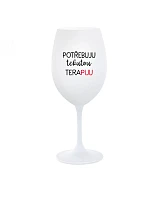 Potrebujem tekutú terapiu - pohár na biele víno 350 ml Potrebujem tekutú terapiu - pohár na biele víno 350 ml