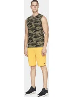 Pánske tričko bez rukávov D4L20 TSM306M Khaki zelená - 4F Pánske tričko bez rukávov D4L20 TSM306M Khaki zelená - 4F