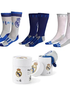 Real Madrid – ponožky, balenie po 3 kusoch v darčekovej krabičke 2900003004