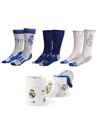 Real Madrid – ponožky, balenie po 3 kusoch v darčekovej krabičke 2900003004 Real Madrid – ponožky, balenie po 3 kusoch v darčekovej krabičke 2900003004
