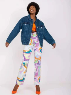 Dámska voľná džínsová bunda tmavomodrá (CKT-02)