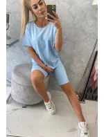 Modrý set top+legíny