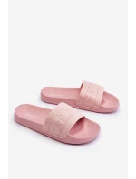 Damskie Modne Klapki Big Star LL274A157 Jasnoróżowe