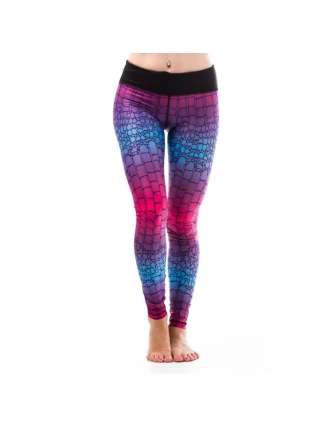 Dámske fitness legíny Six Deuce Alligator - ružová/modrá/fialová - Litex Dámske fitness legíny Six Deuce Alligator - ružová/modrá/fialová - Litex