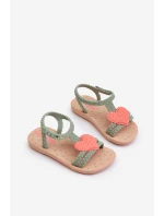 Sandałki Dziecięce Z Sercem 81997 Ipanema My First Baby Zielone