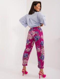 Nohavice DHJ SP 1365.89 fialová