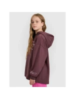 Dievčenská oversize mikina s kapucňou 4F 4FJRAW25TSWSF2429-51S