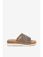 Klapki Damskie Na Koturnie Panterka Norozi