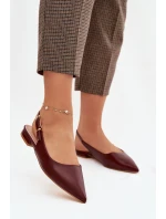 Baleríny Ze Zlatou Sponou Bordové Iverelle