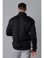 Čierna pánska mikina so stojačikom (68B2002-3) Čierna pánska mikina so stojačikom (68B2002-3)