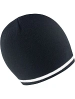 Result Headwear R 368X Pletená čiapka s kontrastnými pruhmi 28.368X čierna/biela Result Headwear R 368X Pletená čiapka s kontrastnými pruhmi 28.368X čierna/biela