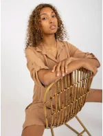 Šaty DHJ SK 16328.33 ťava Šaty DHJ SK 16328.33 ťava