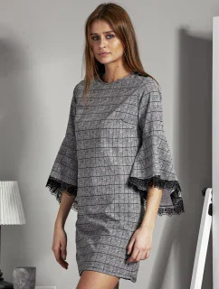 Šaty MI SK 17331.91 čiernobiele