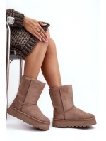 Dámske snehové topánky VL256P Dark beige - Seastar Dámske snehové topánky VL256P Dark beige - Seastar