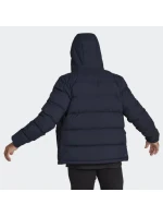 Pánska páperová bunda s kapucňou M HG8750 Tmavo modrá - Adidas