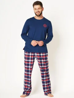 Kľúč MNS 613 B24 Flanelové pánske pyžamo M-2XL