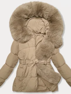 Prechodné sako s opaskom J Style béžové (16M9183-62)