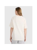 Dámske tričko oversize s potlačou 4F 4FRSS25TTSHF2791-11S