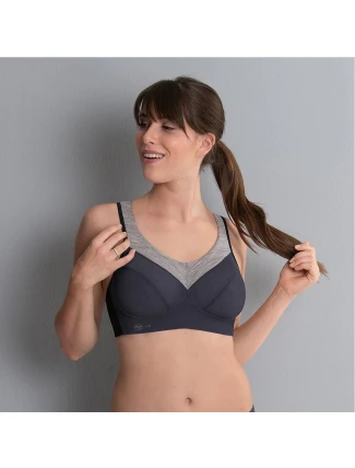 PanAlp wool športová podprsenka 5555 anthrazit/melange - Active