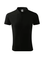 Pánska polokošeľa Pique čierna