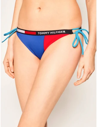 Spodný diel dámskych plaviek UW0UW02180-C65 modročervená - Tommy Hilfiger Spodný diel dámskych plaviek UW0UW02180-C65 modročervená - Tommy Hilfiger