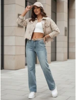 Dámske džínsové nohavice so širokými nohavicami LOSSLEG modré FashionStreet UY2672
