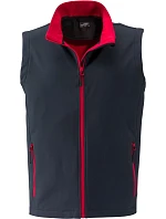 Daiber JN 1128 Pánska dvojvrstvová promo softshellová vesta 02.1128 iron grey/red Daiber JN 1128 Pánska dvojvrstvová promo softshellová vesta 02.1128 iron grey/red