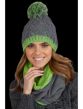 Dámska čiapka K.15.13.06S-2 šedá - Kamea