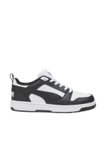 Puma Rebound V6 Lo Mid biela a čierna 393833 01 Puma Rebound V6 Lo Mid biela a čierna 393833 01