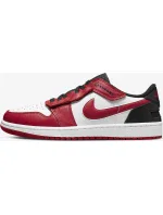 Air Jordan 1 Low FlyEase M DM1206-163 Red and White with Black - Nike