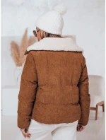 Dámska zimná manšestrová bunda TRENDYGLAM hnedá FashionStreet TY4360