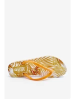 Damskie Modne Klapki Japonki Big Star LL274819 Żółte