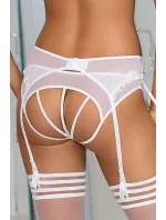 Dámsky eroticky podväzkový pás V-6462 Biela - Axami