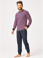 Pyžamo Key MNS 365 B26 s dlhými rukávmi, veľkosti M–2XL