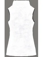 Biela dámska plyšová vesta (HH005-45)