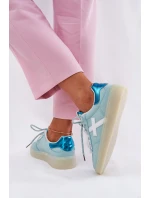 Niskie Buty Sportowe Damskie W Panterkę Miętowe Zelevelis