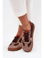 Skórzane Zamszowe Sneakersy Barefoot Damskie Zazoo N1277 Brązowe