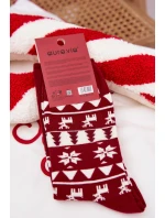 Pánské Vánoční Ponožky S Vzor Y S Rýnferem Bordó
