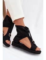 Dámské sandály s horní částí Černé Coralya