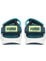 Detské športové sandále Evolve Jr 390449 02 Tmavomodré so svetlomodrou a žltou - Puma