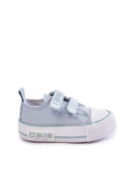 Dziecięce Materiałowe Trampki Na Rzep BIG STAR KK374078 Niebieskie